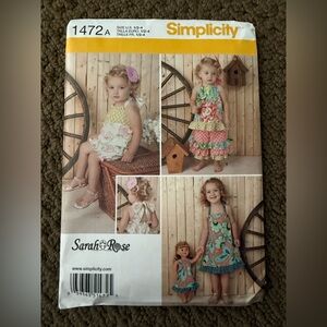 Simplicity Sewing Pattern 1472